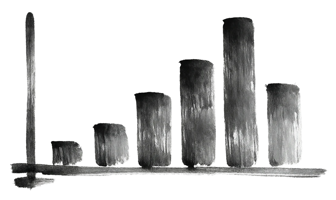 Illustrazione inferiore dedicata alla crescita dati e performance.