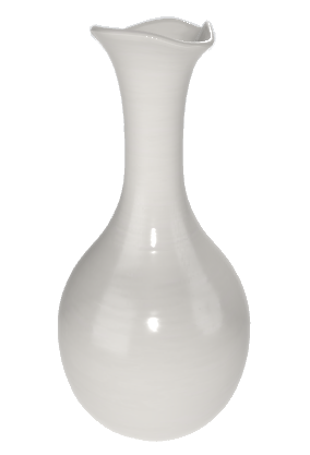 Anteprima prodotto: vaso in ceramica con attivazione VisionX tramite pulsante.